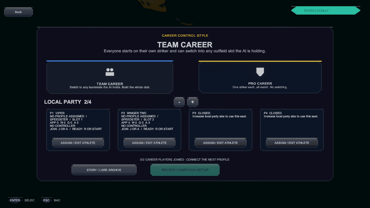 Career Party in-engine screen capture