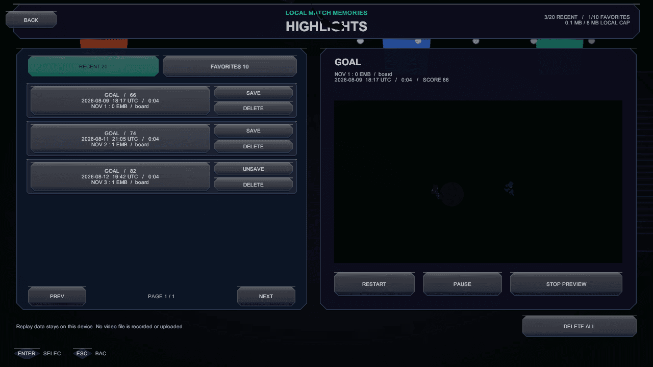Highlights in-engine screen capture