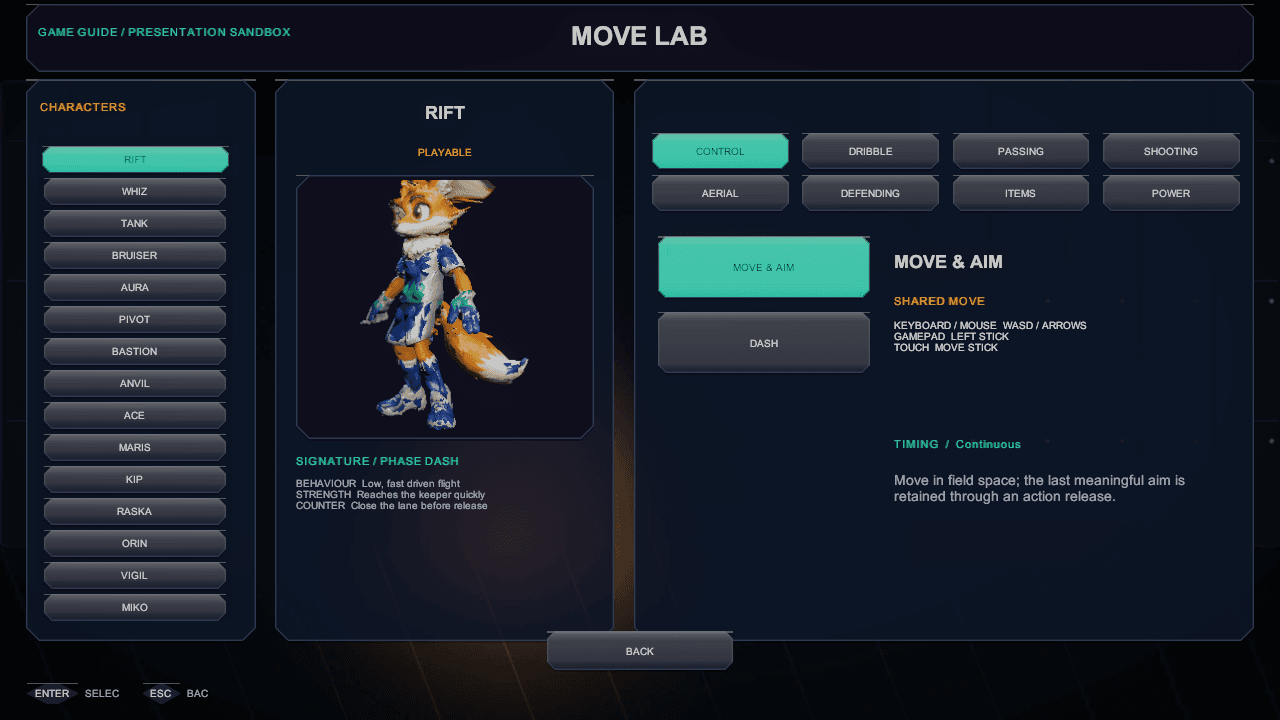 Move Lab in-engine screen capture