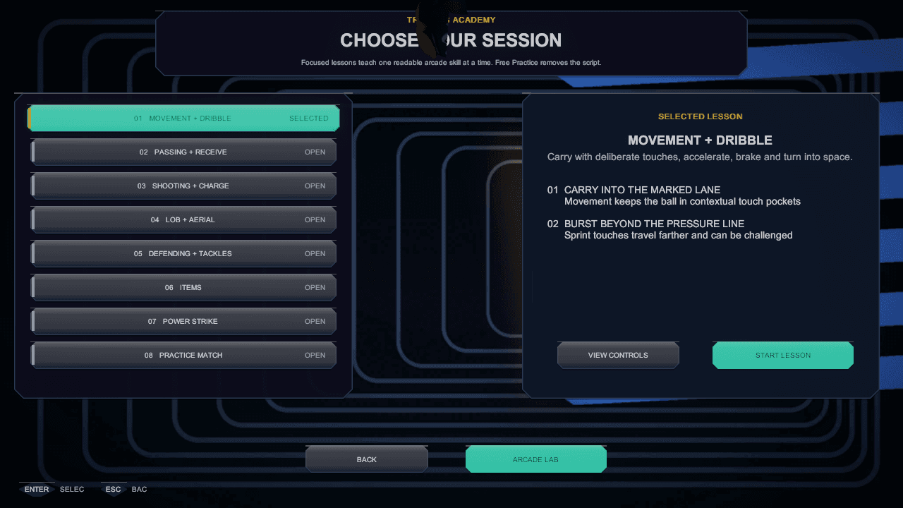 Training Academy in-engine screen capture